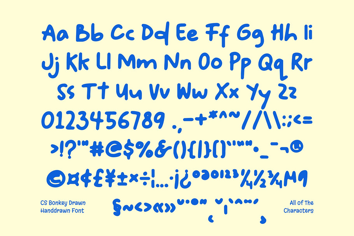 CS Bonkey Drawn, a Handwritten Font by Craft Supply Co. (Photo 8 of 8)