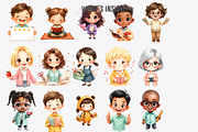 Teachers Clipart Bundle, a Decorative Illustration by Anca Digital Vibe (Thumbnail 5 of 12)