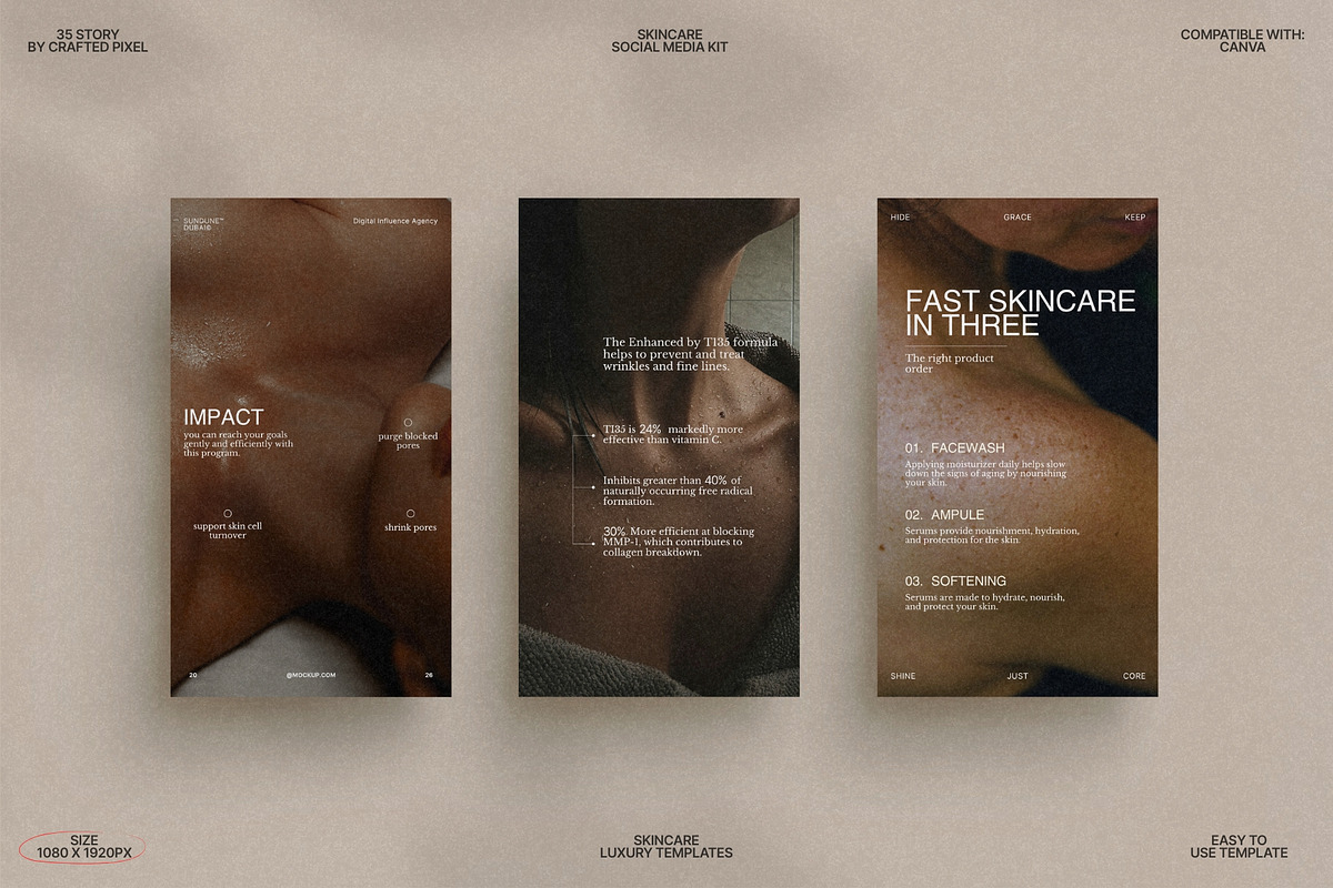Aesthetic Skincare Social Bundle preview 2