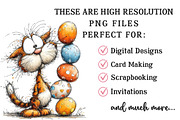 Whimsical Easter Cat Clipart, an Illustration by OK Design (Thumbnail 4 of 6)