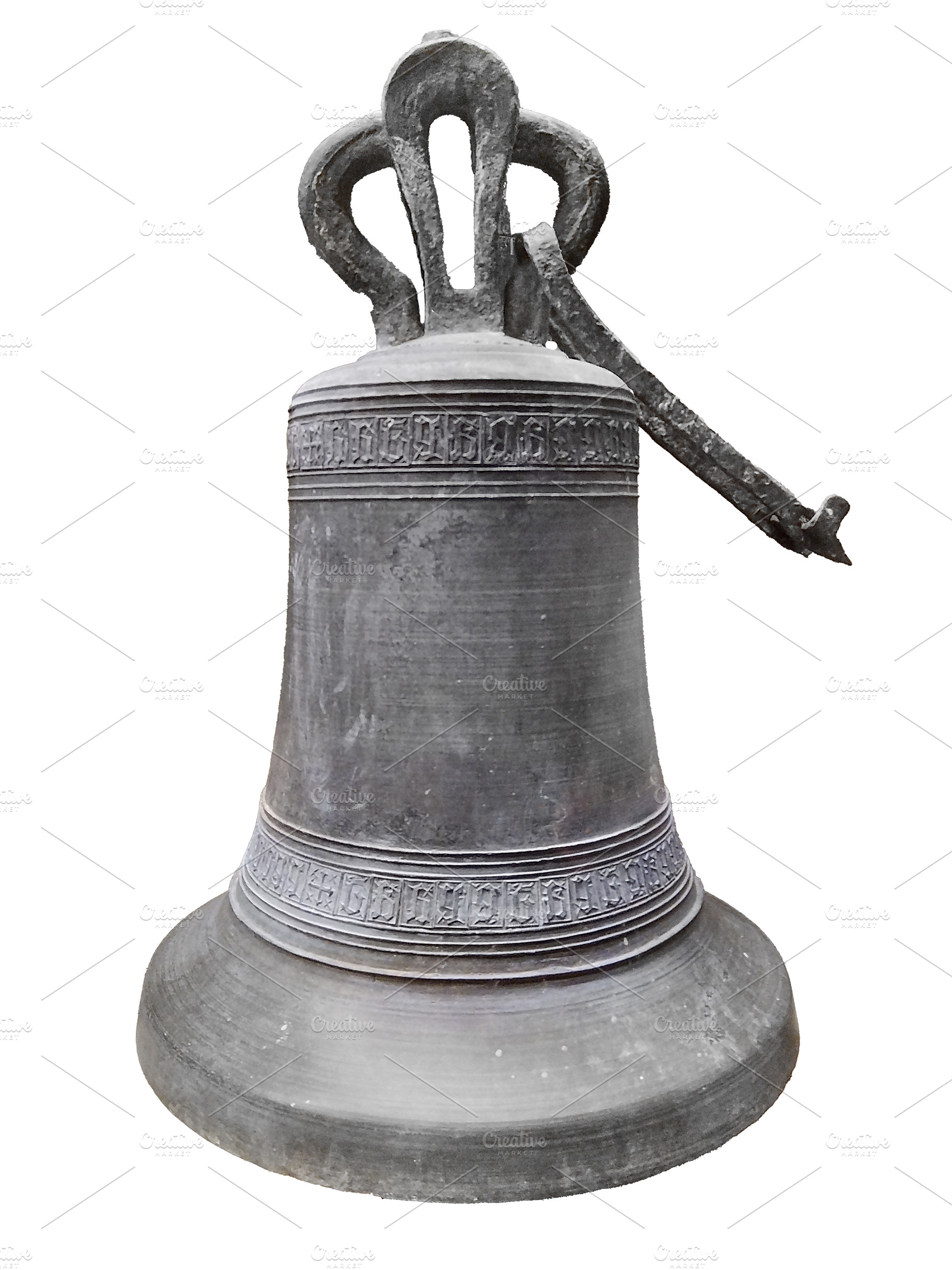 Antique bronze bell isolated photo, an Arts & Entertainment Photo by DanFLCreativo