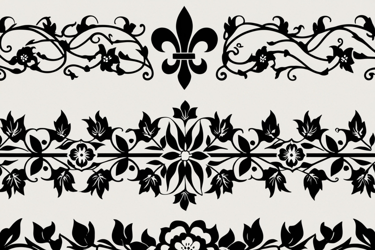 Beautiful floral decoration elements, an Illustration by Amazin_art (Photo 2 of 17)
