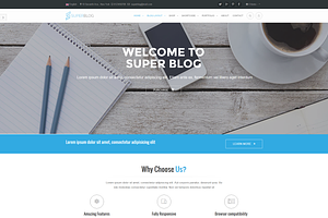 Super Blog-Responsive Drupal Theme