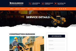 Construction Elementor Template Kit