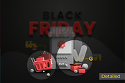 Black Friday - Shop 3D Decorative, a Decorative Illustration by Artlogs x Modaldesain (Thumbnail 3 of 3)