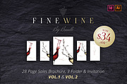 Fine Wine Bundle, a Brochure Template by easytemplates.store (Thumbnail 1 of 6)