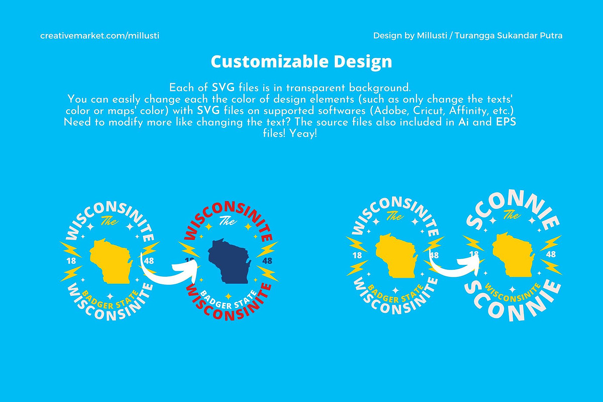 50 United States People Demonyms SVG, an Object Graphic by Millusti (Photo 3 of 5)