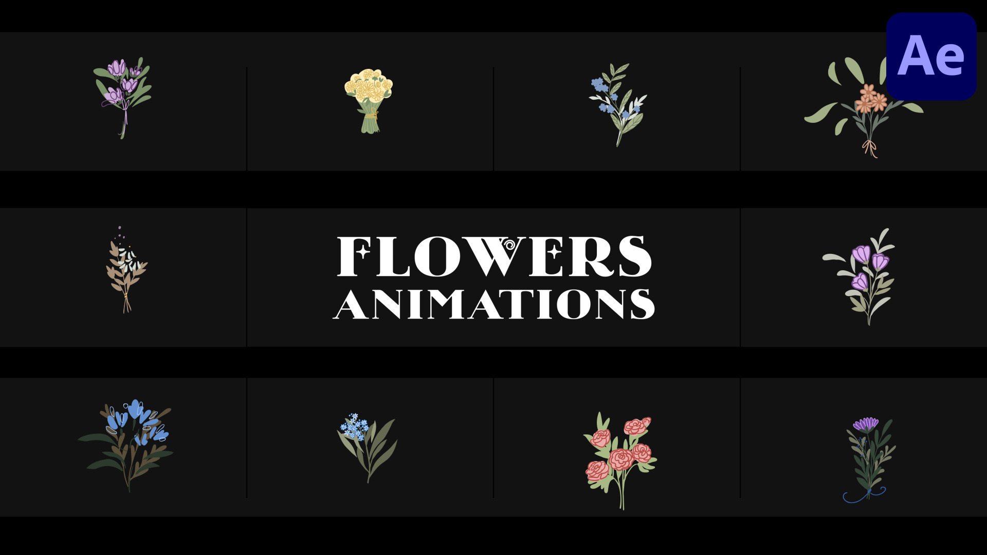 Flowers Falling for After Effects