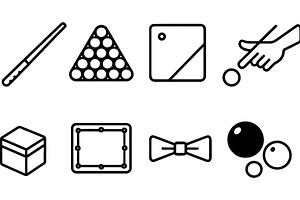 Vector illustration of billiard game, a Sport Illustration by ZinetroN