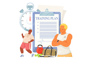 Two individuals are participating in, a Sport Illustration by SiberianArt