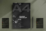 A4 Paper / Stationery Mockups 02, a Pens & Pencil Mockup by dpi (Thumbnail 4 of 11)