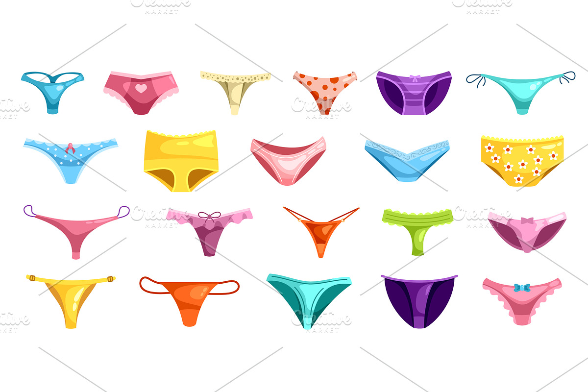 Cartoon women underpants. Female, an Object Illustration by Stock-Smart-Start