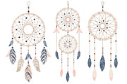 Navy & Blush Dreamcatcher Clipart, an Illustration by Amanda Ilkov (Thumbnail 3 of 4)