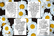 Floral Coloring Pages | Bouquets, an Illustration by ChristinaDesigns (Thumbnail 2 of 6)