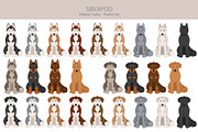 Siberpoo (Siberian Husky Poodle mix), an Animal Illustration by pet design shop (Thumbnail 3 of 6)