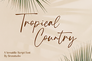 Tropical Country - Handwritten Font