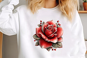 Valentine Rose Flower, an Illustration by designcity5 (Thumbnail 3 of 5)