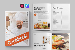 Cook Book Template CANVA, a Brochure Template by Pixelpick