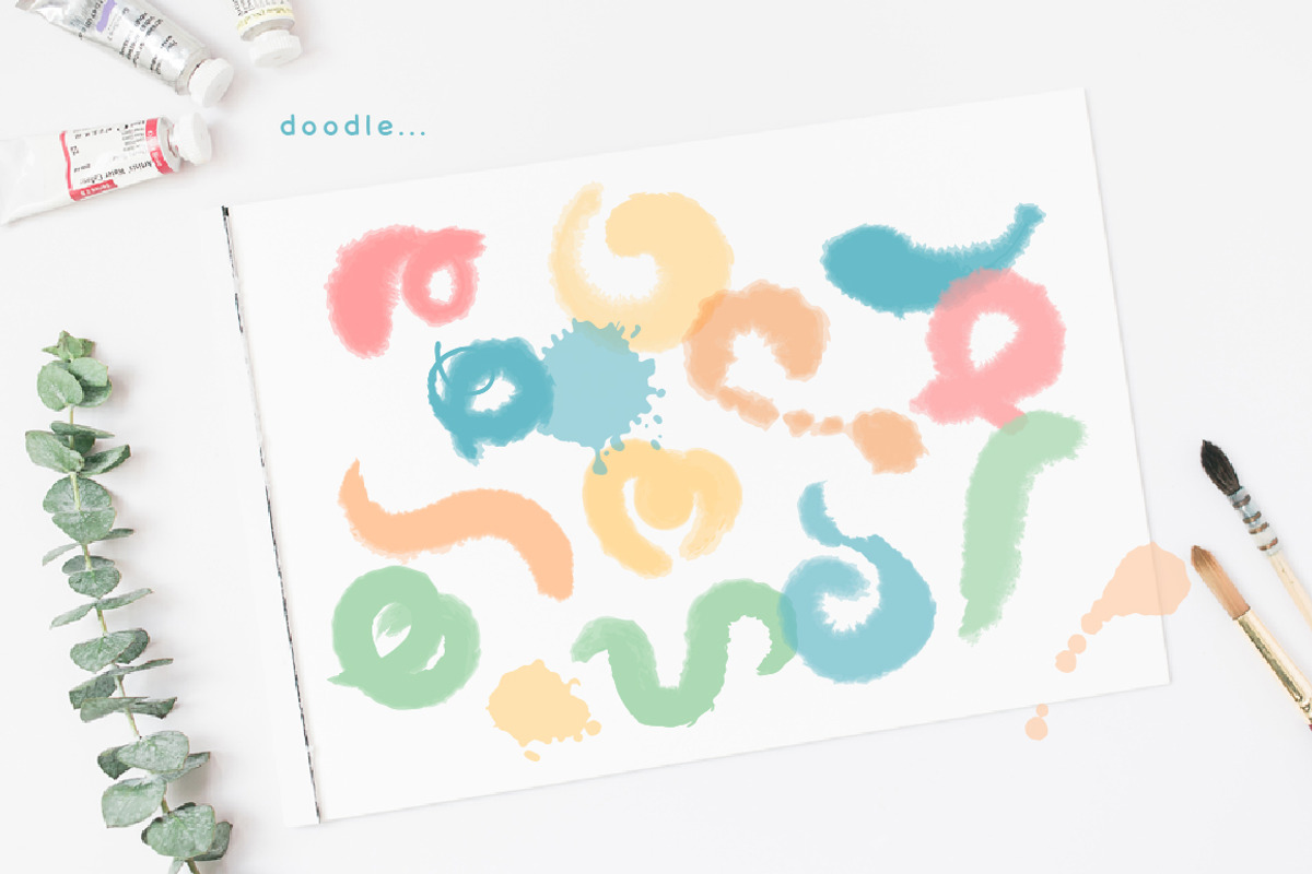 Fluffy Brushes for Illustrator, a Brush Add-On by Mazheika Store (Photo 5 of 8)