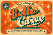 Bello Curve - Retro Script Font, a Script Font by Letterara (Thumbnail 1 of 14)