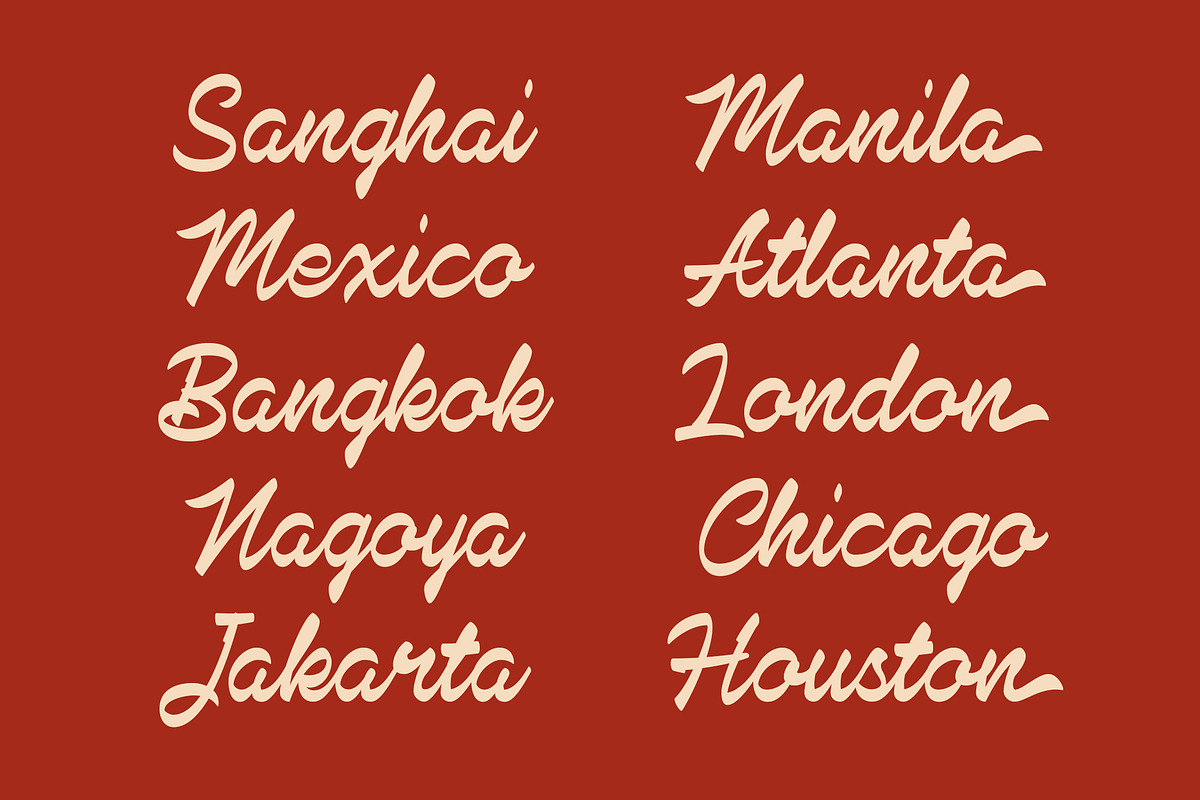 YT Hellias - Retro Script Font, a Script Font by Youthlabs Studio (Photo 5 of 12)