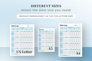 Diet Planner, Food Log, Diet Tracker