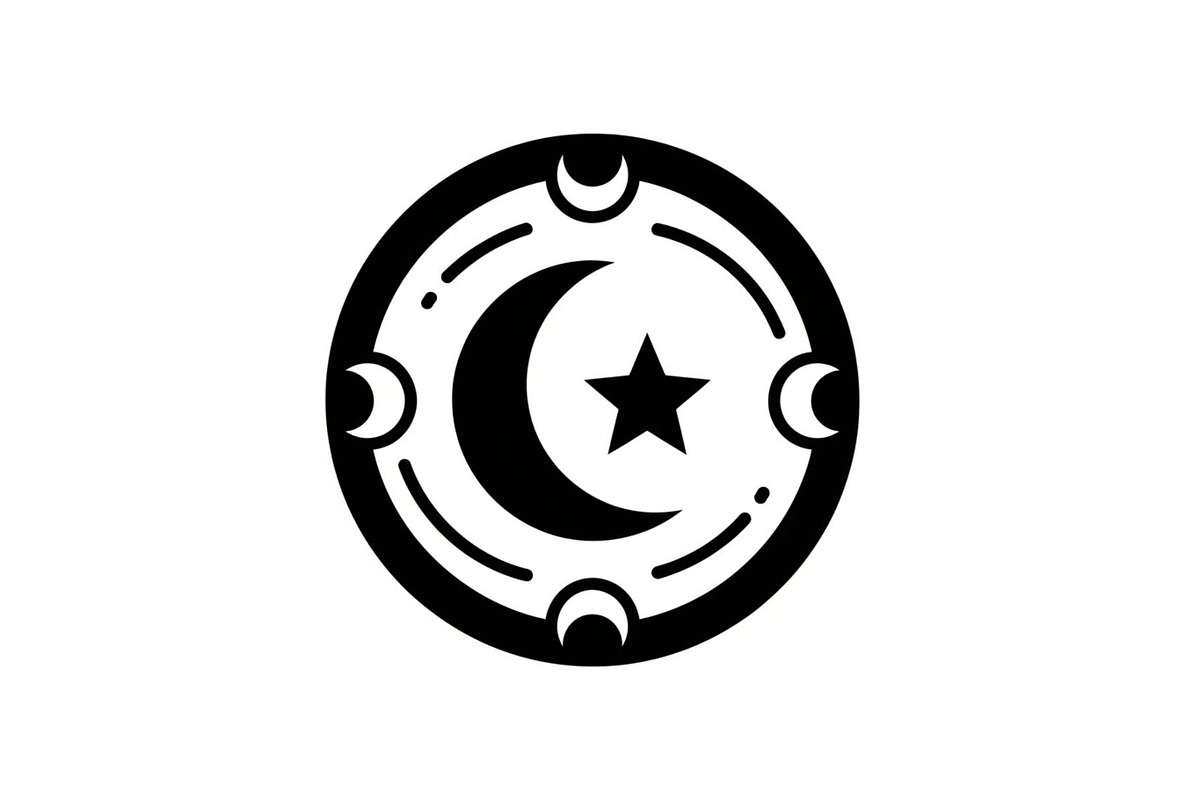 Decorative Lunar Phase Design, a Graphic by BIPLOB EXPERT (Photo 3 of 13)