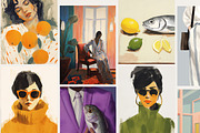 Modern Eclectic Prints & Posters, a Background Graphic by Laras Wonderland (Thumbnail 4 of 10)