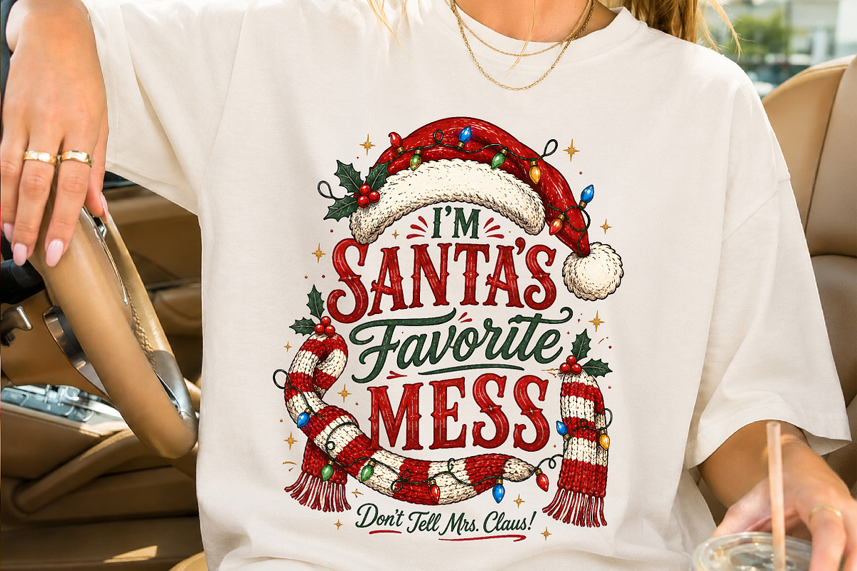 Santas Favorite Mess Christmas PNG, a Seasonal Illustration by Creative Art (Photo 2 of 3)