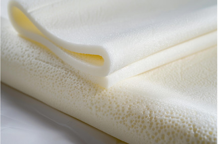 White memory foam folded on white, a Background Photo by Ylivdesign