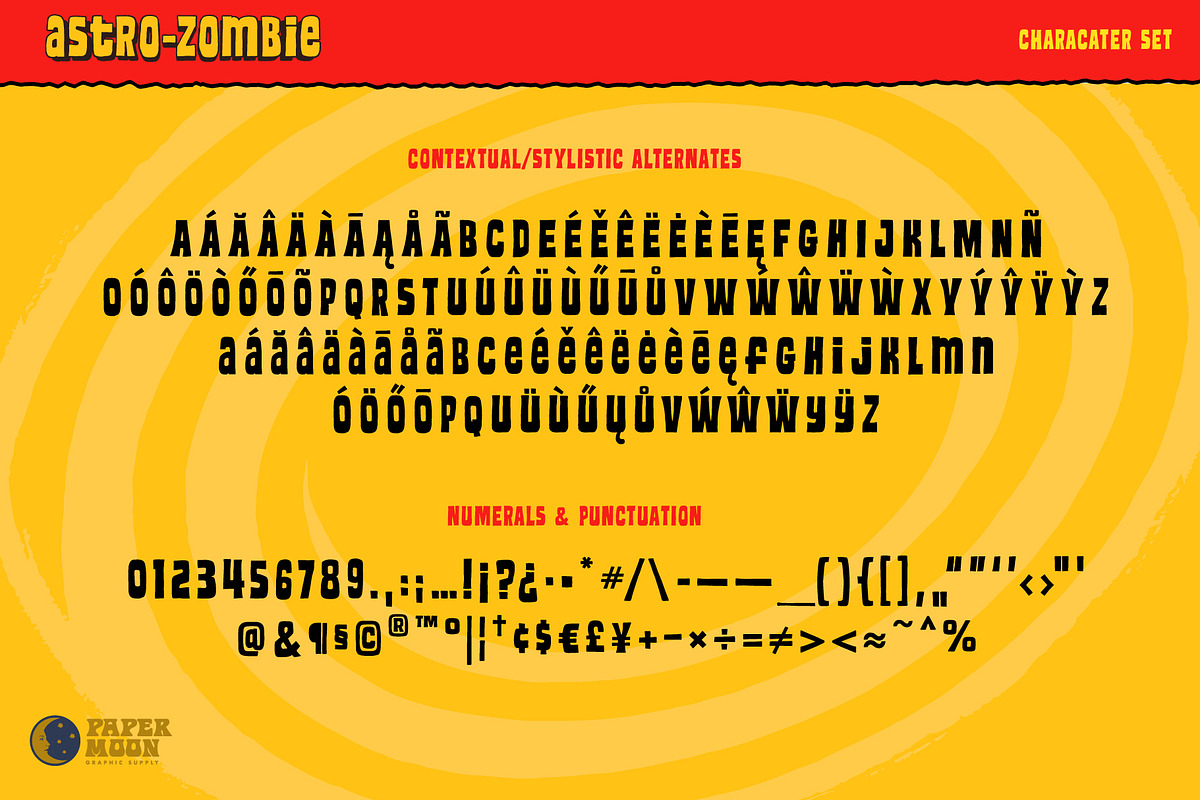 PM Astro-Zombie Design Collection, a Handwritten Font by Paper Moon Graphic Supply (Photo 5 of 13)