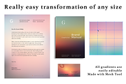 20 sunset gradients + 4 bonus card, a Texture Graphic by Olha Kozachenko (Thumbnail 2 of 6)