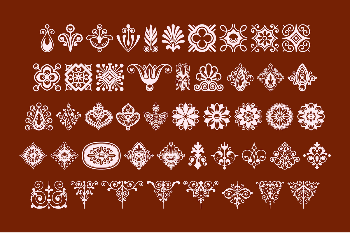 Ultimate Ornaments Font, a Symbol Font by GG Design (Photo 7 of 7)