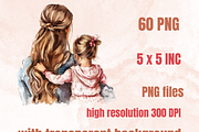 Mother's Day Back Views Clipart, a Graphic by GiraffeCreative (Thumbnail 2 of 9)