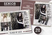 Senior Graduation Card Template, a Card Template by AyumaDesign (Thumbnail 1 of 2)