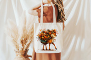 Whimsical Autumn Fall Deer Clipart, a Seasonal Illustration by Designworld (Thumbnail 9 of 9)