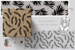 16 Seamless Leafy Vector Patterns