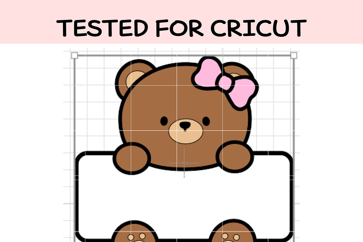 Cute Bear Car SVG | Kawaii Teddy Bea, an Illustration by TheHitShop (Photo 4 of 7)