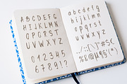 Imperfect Hand Script Textured Font, a Script Font by DruZhi Art (Thumbnail 2 of 3)