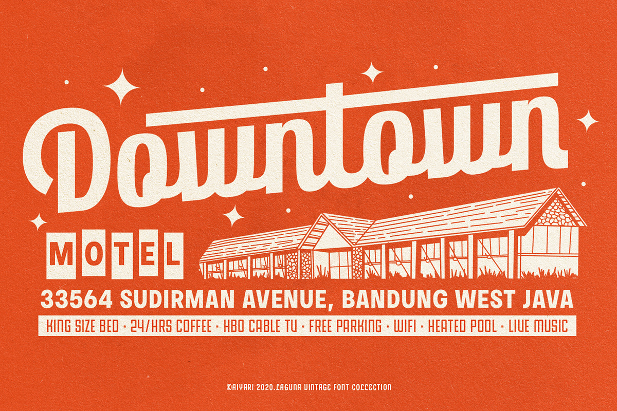 Laguna Vintage Collection, a Sans Serif Font by Aiyari (Photo 10 of 19)