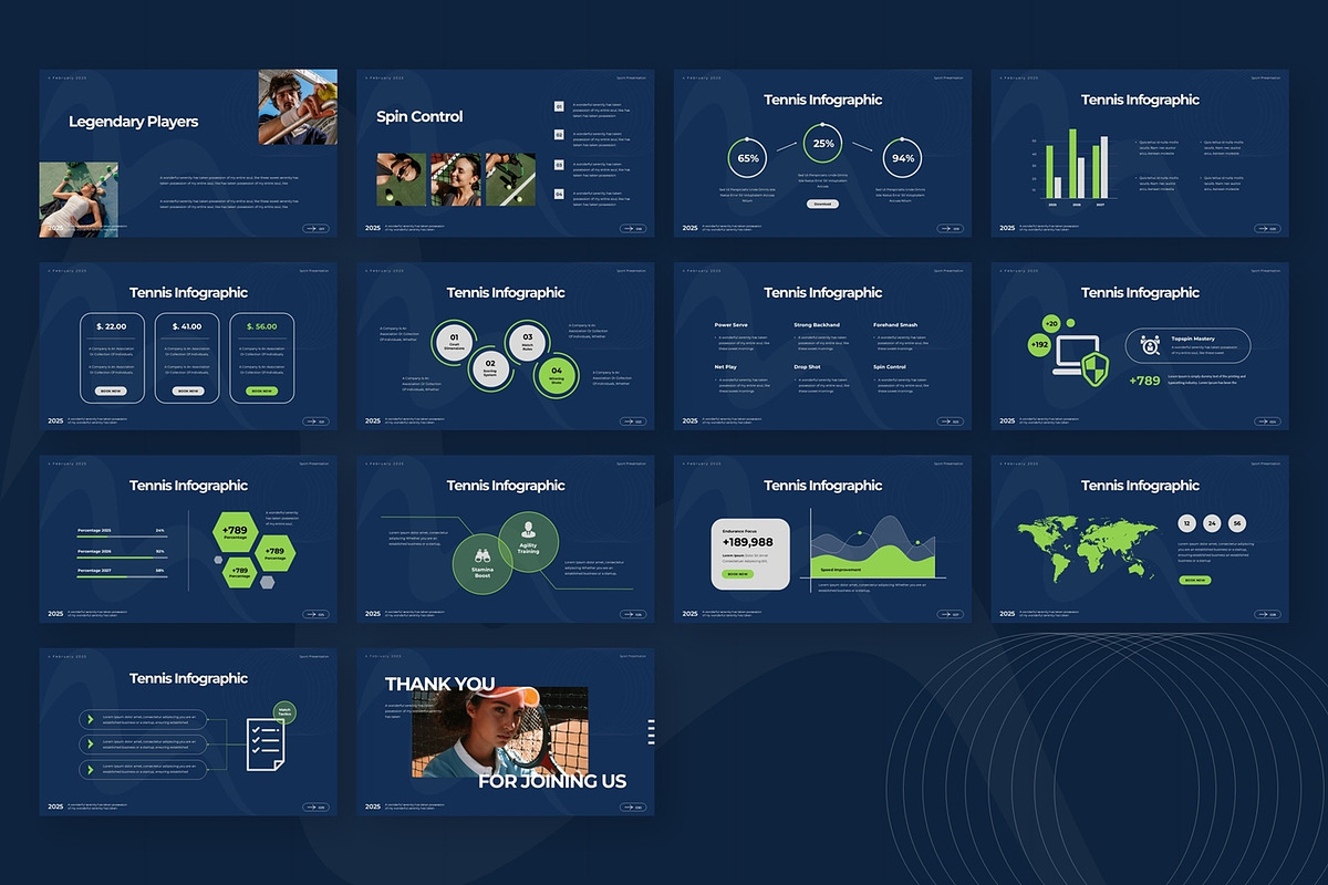 Tennis Sport  - Google Slide, a Presentation Template by AQR Studio (Photo 2 of 3)