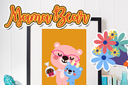 Mama Bear Digital Clip Art, a Seasonal Illustration by Cozy Cat Design (Thumbnail 6 of 10)