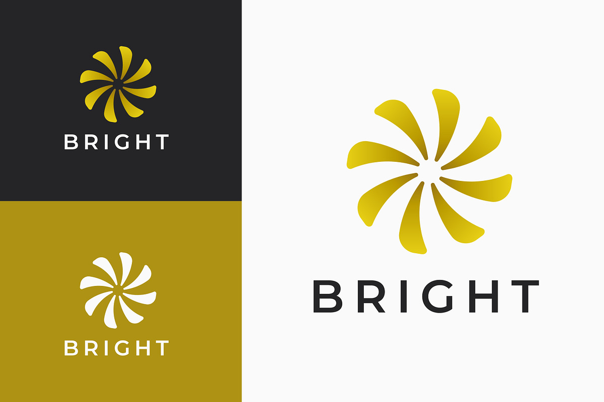 Bright Logo Business Abstract Rotate, a Branding & Logo Template by Signatoro