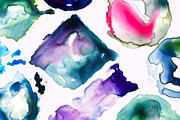 Glittery Gold Watercolor Splashes, an Object Graphic by OM Creativ (Thumbnail 2 of 5)