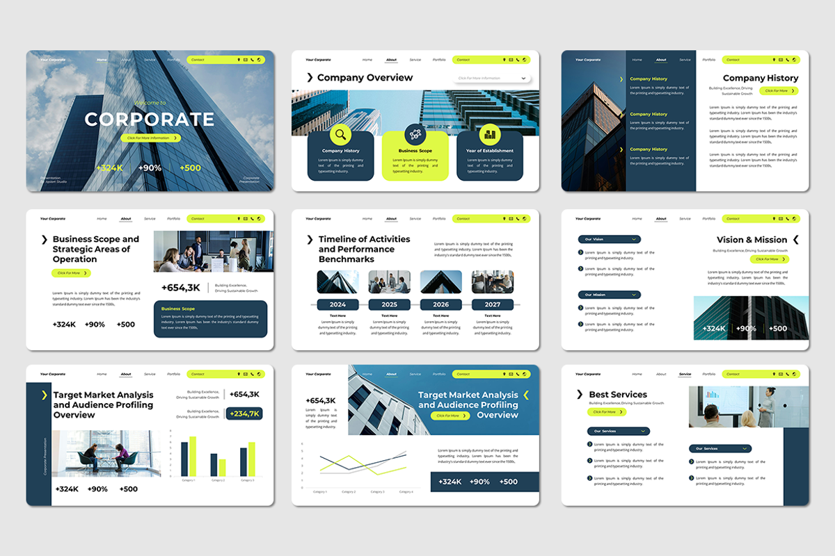 Corporate - Keynote Template, a Presentation Template by Iqsiart Studio (Photo 2 of 3)