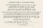 Secret Relic Archive Fading Script, a Script Font by Struvictory.art (Thumbnail 4 of 9)