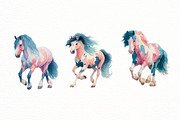 Watercolor Spring Horse clipart, an Illustration by Designworld (Thumbnail 5 of 6)