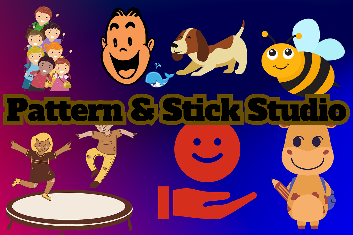 Happiness Sticker Pack PNG, an Illustration by Pattern & Stick Studio