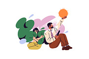 Psychotherapy, psychology concepts, a Person Illustration by PaperTrident (Thumbnail 7 of 10)
