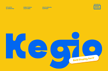 Kegio Bold Display Sans Serif Font